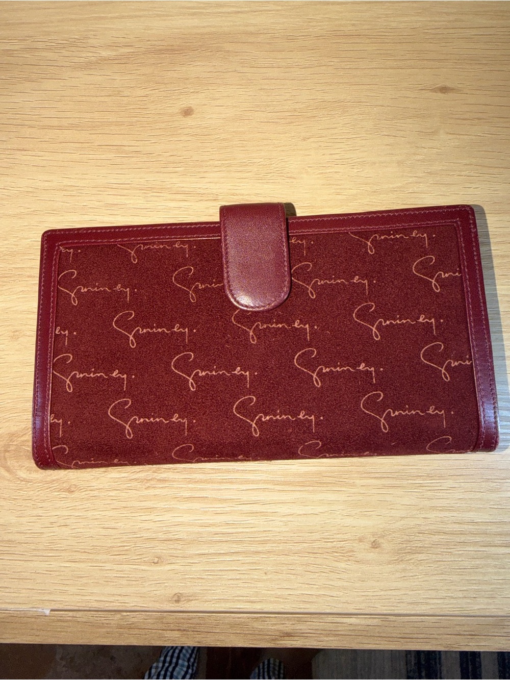 Givenchy Burgundy Signature Continental Wallet